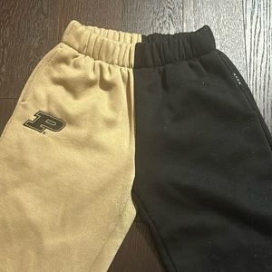 purdue colorblock sweatpants